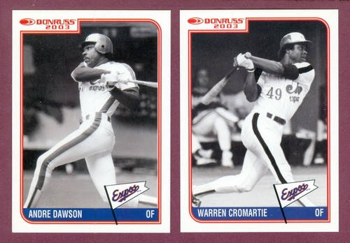1992 DURIVAGE 2003 DONRUSS MONTREAL EXPOS STADIUM GIVEAWAY 2004 JERSEY SEE LIST - Picture 23 of 101
