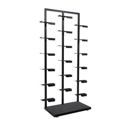 Commercial Shoe Rack Storage Organizer Stackable Shoe Cabinet Shelf for Display - Picture 6 of 19