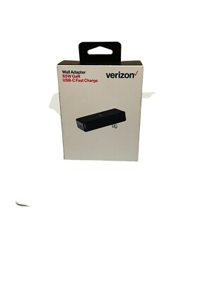 Original Verizon 65W Black Fast Charger Type-C Home Wall Charger Adaptor