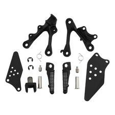 Front Foot Pegs Footrest Bracket Set For KAWASAKI Ninja ZX6R 2009-23 ZX636 13-23