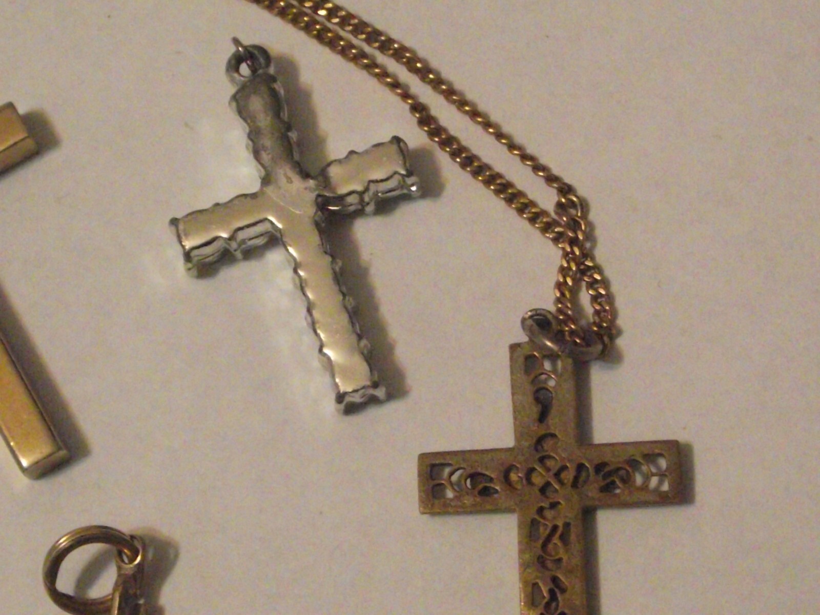 Vintage religious jewelry lot pendant necklace cross crucifix lapel hat pin eBay