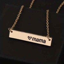 Gift Necklace With Mama Letter Love Heart Pattern Pendant Mother Fashion GIfts