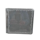 Creative Memories Album 7 x 7 Gray Silver Scroll Design 12 White Pages Scrapbook