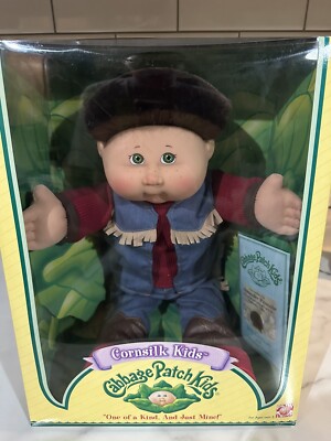 2004 Cabbage Patch Kid Cornsilk Boy NIB Rare Outfit With Cowboy Boots 