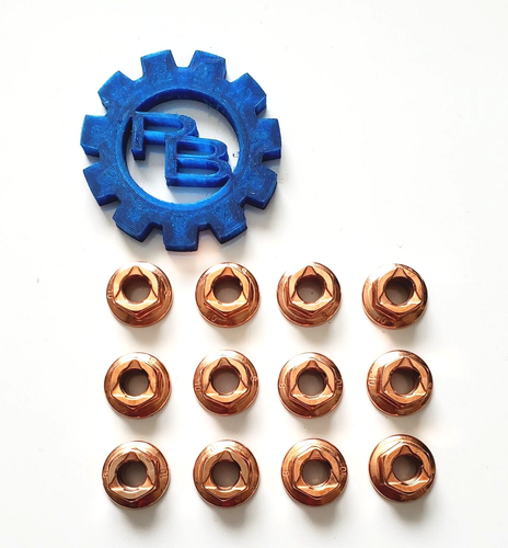 7mm Copper Coated Nut Exhaust Manifold to Cylinder Head For BMW e30 e34 e36 - Picture 2 of 3