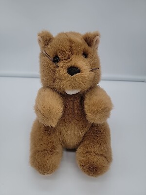 VTG HTF Jerry Elsner Bears Baby Bucky Beaver Plush Stuffed Animal 6'' Toy Stitch