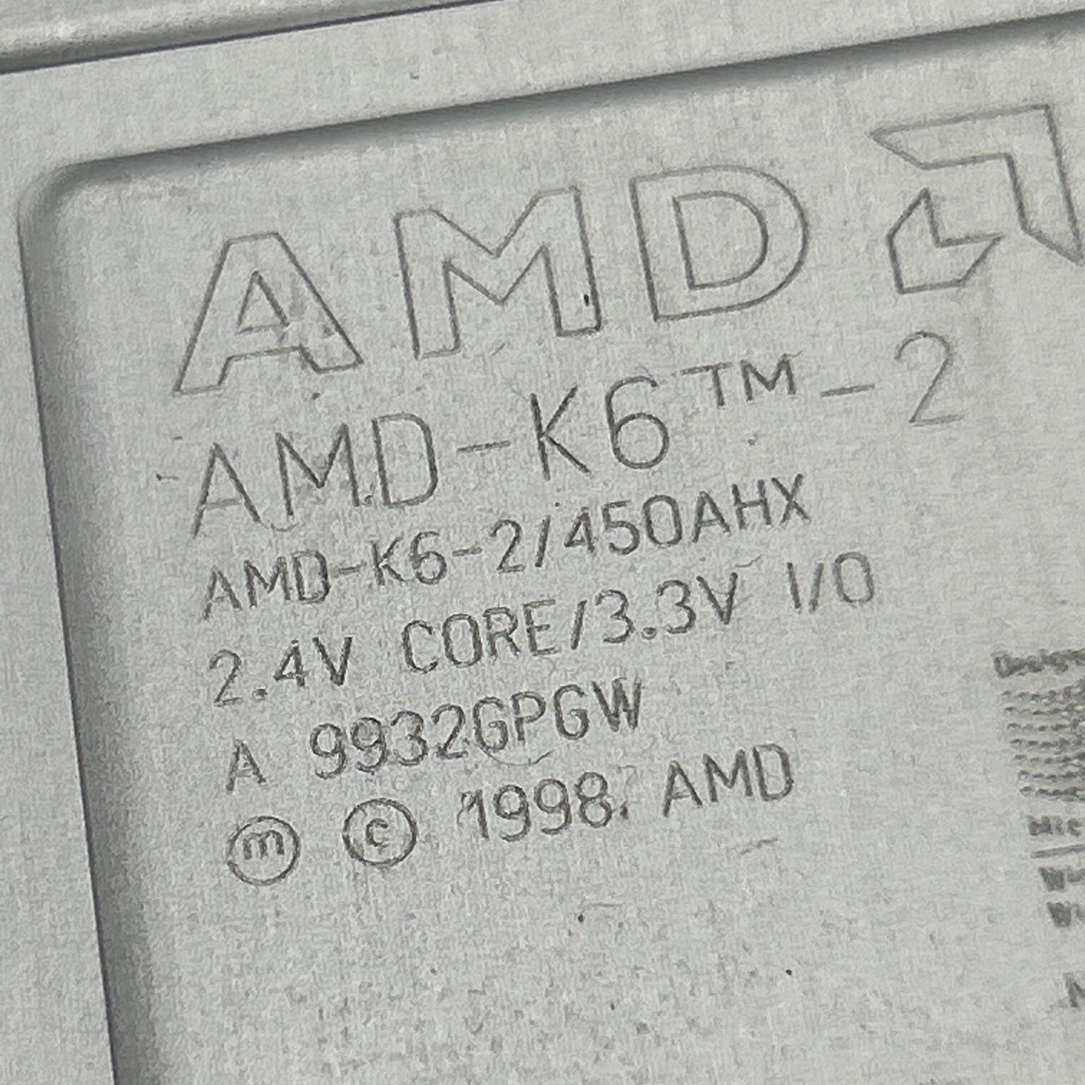 Rare AMD K6-2 450 AHX 450MHz 2.4v core 3.3V Socket 7 CPU