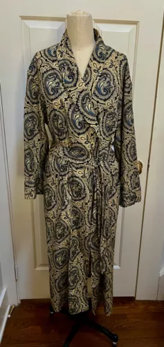 NWOT Polo Ralph Lauren Paisley Shawl Collar Full Length Belted Robe Sz.M