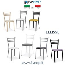 SEDIA SEDIE BAR CASA RISTORANTE BISTROT PIZZERIA ELLISSE COLORI VARI