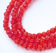 50 Czech Glass Melon Round Beads 3mm - Hyacinth
