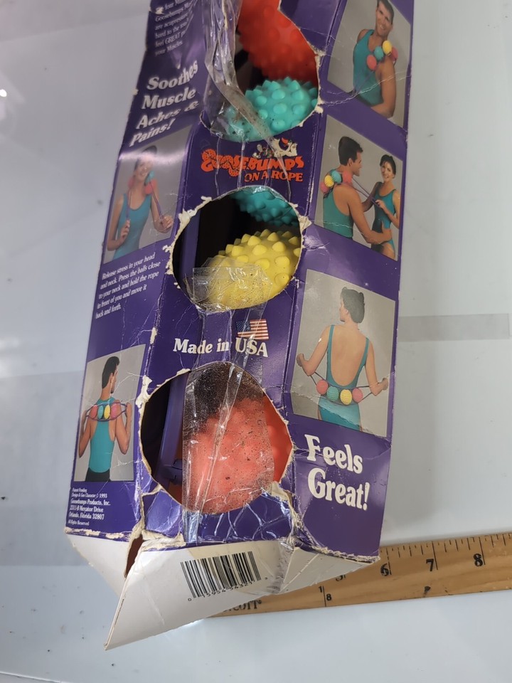 Rare! Goosebumps 4X4 massage balls back leg diy self massaging tool