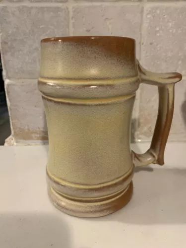 Vintage FRANKOMA Clay Pottery Mug Stein M2 Desert Gold