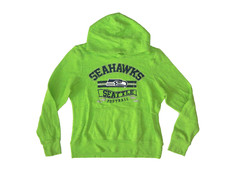 SEATTLE SEAHAWKS Green NFL FOOTBALL HOODIE Fan Sweatshirt GIRL'S L 11/13 Youth
