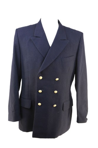 Marineblau Blazer Uniformjacke Bundesmarine doppelreihig dunkelmarineblau sehr guter Zustand - Bild 2 von 11
