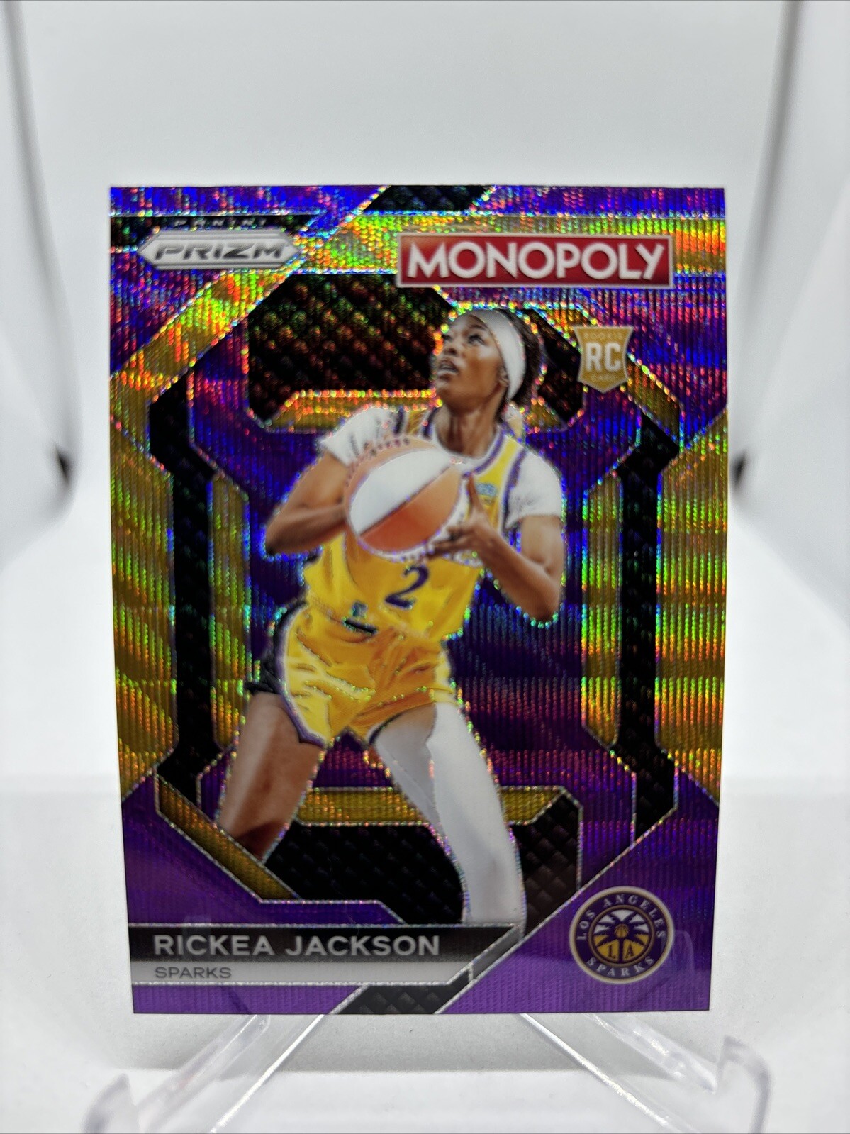 2024 Rickea Jackson Panini Prizm Monopoly Purple Wave WNBA25 (RC)