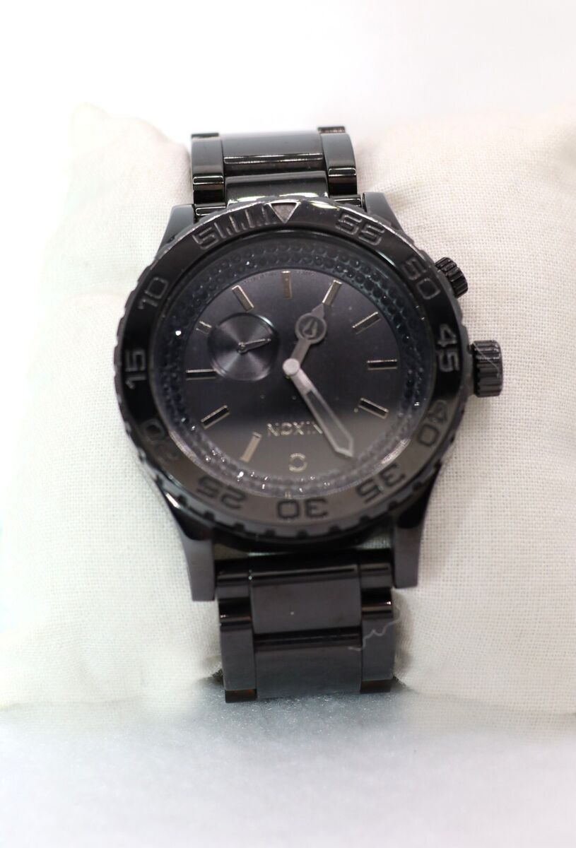 Nixon Minimize Unisex Minimize 12 HR Black Crystal Stainless Nixon Minimize Unisex Minimize 12 HR Black Crystal Stainless