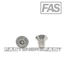 (25) M6 x 1.0 x 10 Stainless Steel Flat Head Socket Cap Screws DIN7991 M6-1.0 A2