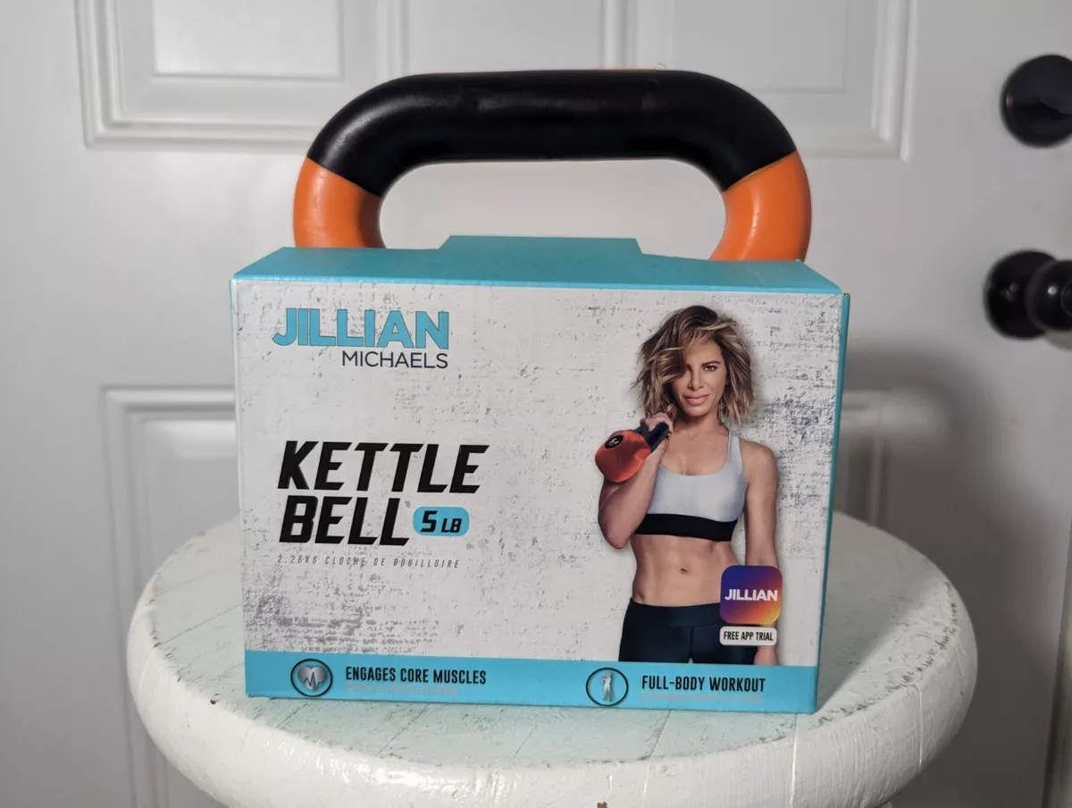 Jillian Michaels Single 5 Lb Kettle Bell Gym Weights Dumbbell