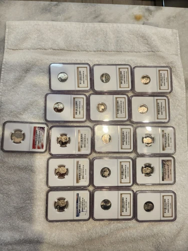 NGC PF70 SET 5C 16 Coin Set  Includes  Westward Journey Set And Bonus NGC Box 