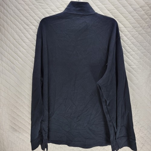 Polo Ralph Lauren Estate Rib 1/4 Zip Pullover Sweater Mens XL Black 100% Cotton - 第 6/8 張圖片