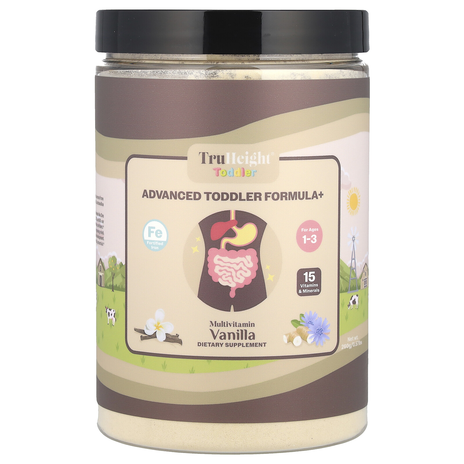 Полноценное питание для малышей 1-3 года Ваниль 55 унций 1554 г 7790₽