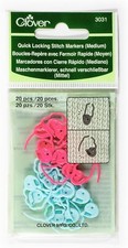 CLOVER 3031 Quick Locking Stitch Markers Medium,Other Crocheting  Knitting