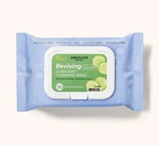 ABSOLUTE CLEANSING WIPES 35 WIPES ALOE, COLLAGEN, CUCUMBER AND FREE SHIPPING 
