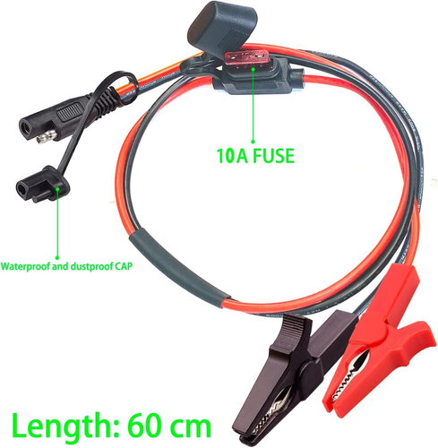 Battery Alligator Clips,14Awg Battery Charger Clamps.Sae Quick Release Adapter - Picture 3 of 12
