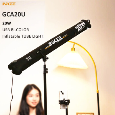 INKEE GCA20U 20W USB Inflatable Led Video Tube Light Magnetic Light 2700K-6500K