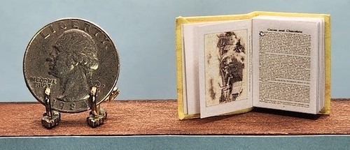 1:12 MINIATURE BOOK CHOCOLATE AND COCOA RECIPES DOLLHOUSE SCALE - Picture 5 of 14