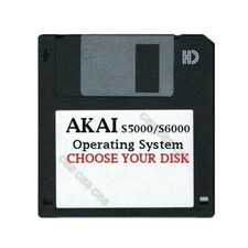 Akai S5000 / S6000 Floppy Disk Operating System OS Choose Your Disk