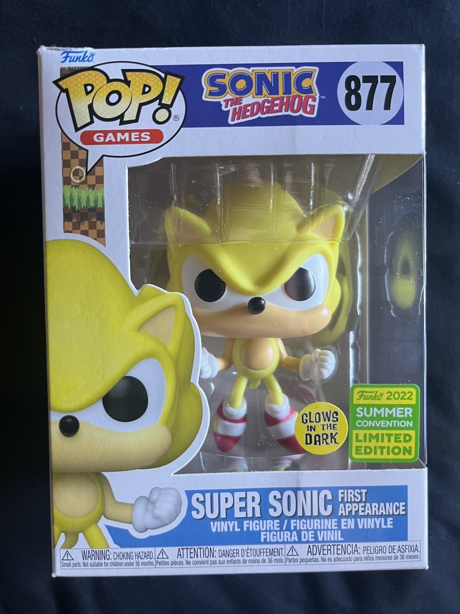 FUNKO POP スーパーソニック 蓄光版 Funko夏コンベンション限定 Funko Pop! Super Sonic First Appearance #877 Glow In Dark