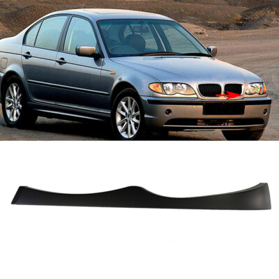 For BMW 3 Series E46 2001-2005 Headlight Bezel Strip Black Left #51130030407