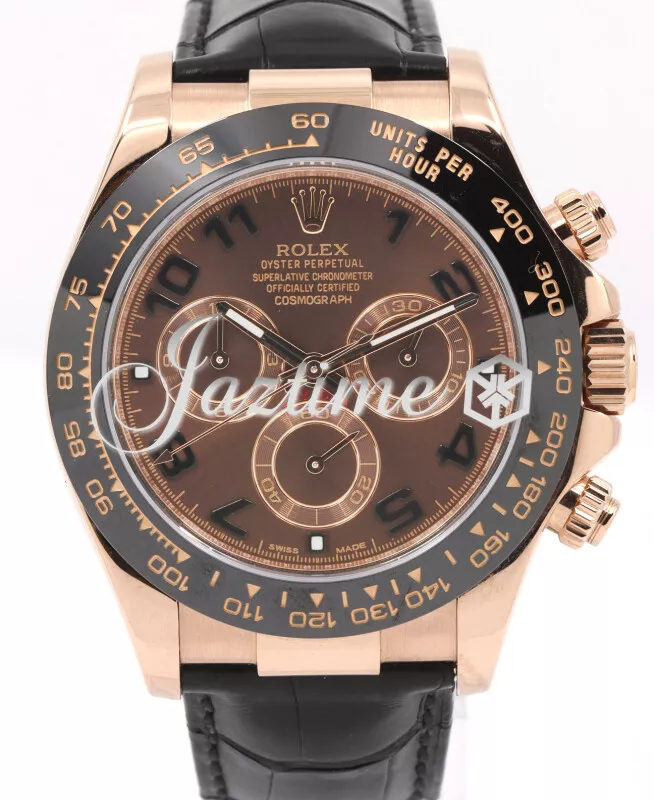 Rolex daytona rose gold ceramic clearance bezel