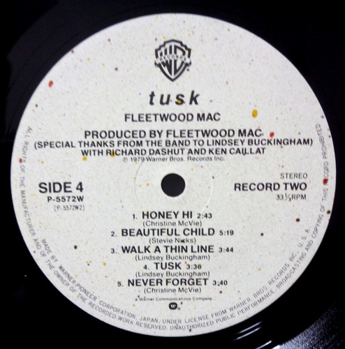 FLEETWOOD MAC TUSK 1979 WARNER BROS. P5571W JAPAN 2LP OBI VINYL - Picture 4 of 9