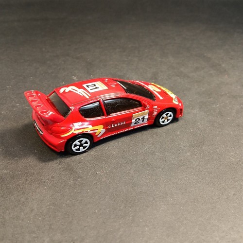 MAJORETTE Peugeot 206 CC WRC Rally Car N205B 1/57 Red Vintage Die-cast Model - Imagen 3 de 5