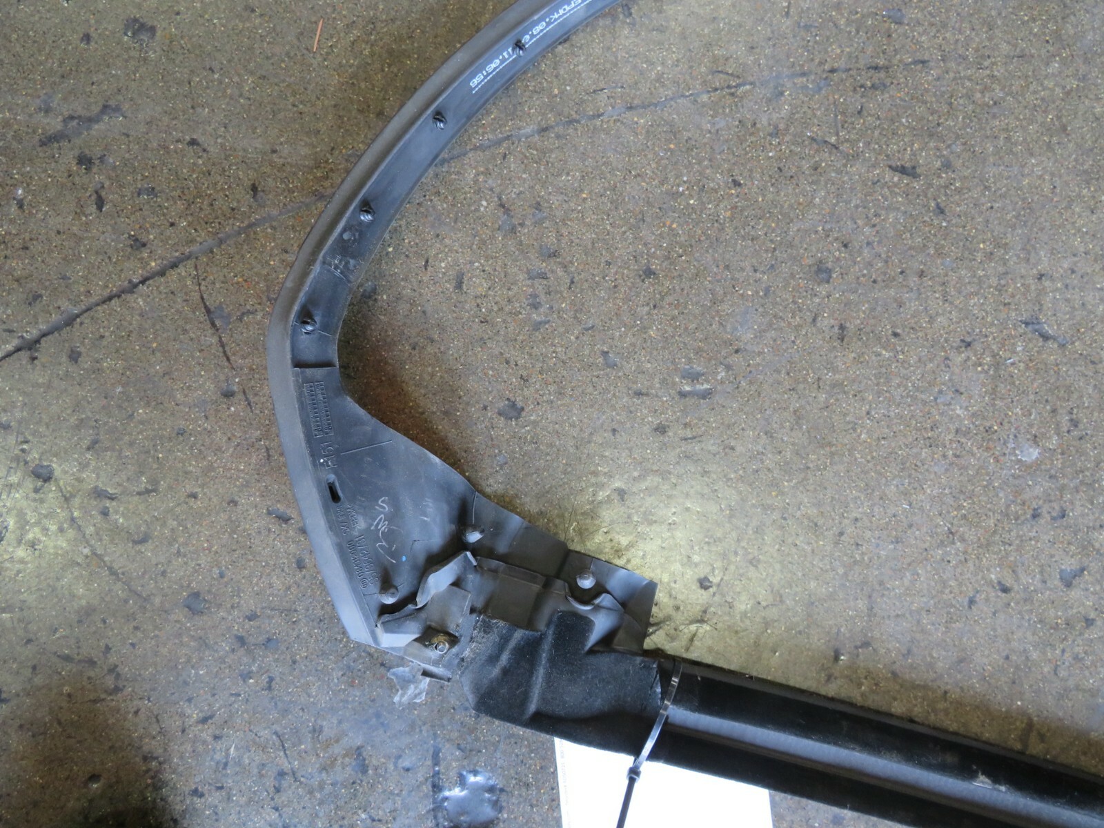 Ferrari FF, LH, Left, Interior Window Scraper Moulding, Used, P/N 84312000