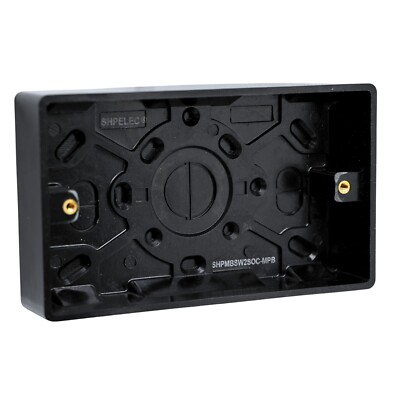 SHPELEC  schwarze Aufputz-Matratzenbox 25 mm - einfach/doppelt - robust