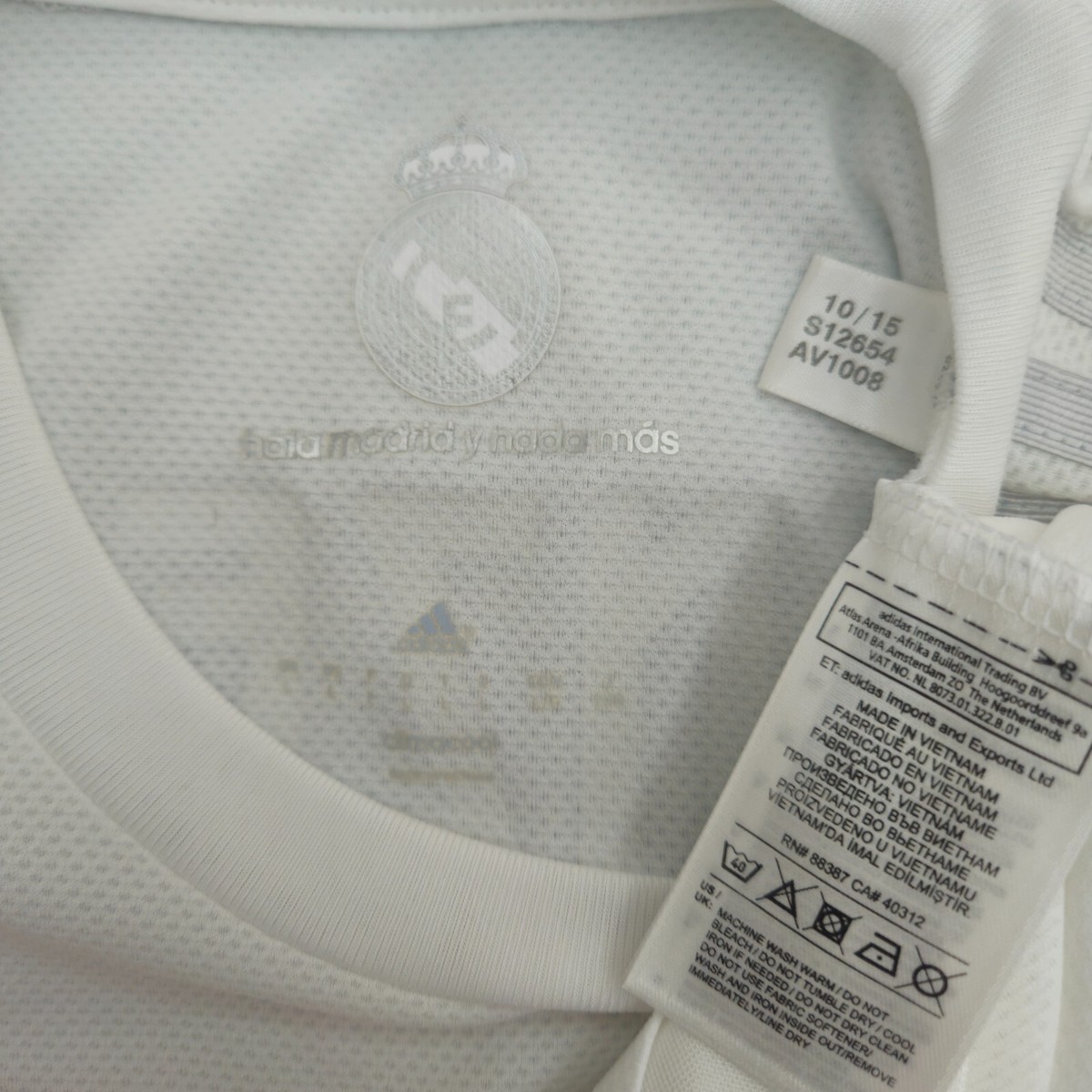 Real Madrid Home 2015 2016 Adizero Player Version LARGE Authentic