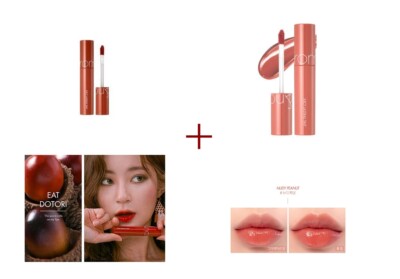 [ Rom&nd ] Juicy Lasting Tint 5.5g No.13 EAT DOTORI + No.10 NUDY PEANUT Liptint