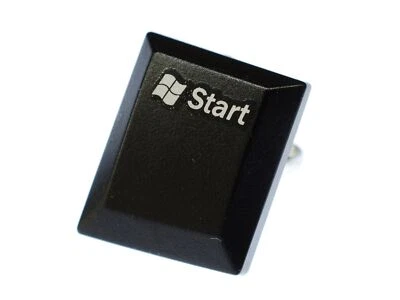 Start Windows Tastaturring PC Zeichen Taste Ring Miniblings Computer Tastatur - Bild 1 von 4