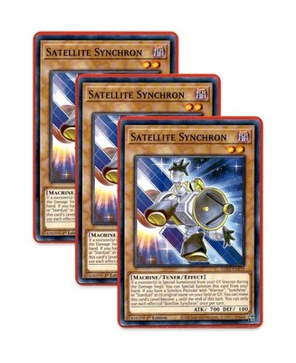 Yugioh! Satellite Synchron LDS3-EN119 (Common) 1st Ed 3x ''Synchro Support''