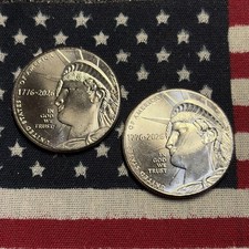 1776-2026 P & D Set of Enduring Liberty  Half Dollar Duel Dated Coins IN HAND!!