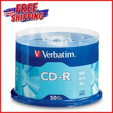 50-PACK BLANK CD-R DISCS Music Media Audio MP3 Data 700MB 80MIN 52X Recordable