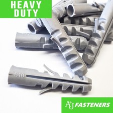 HEAVY DUTY NYLON WALL PLUG RAW PLUG RIMLESS UNIVERSAL RAWL PLUG ALL SIZES