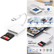 USB C SD Card Reader, Type C Memory Digital Camera Adapter