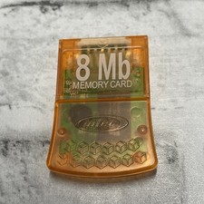 Intec Nintendo GameCube Orange 8 MB Memory Card GC-5120-D Tested Working