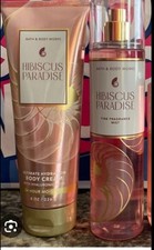Bath And Body Works Hibiscus Paradise Body Mist And Body Cream Set