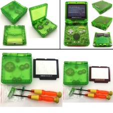 Clear Green Shell Housing Case Cover For Nintendo Game Boy Advance SP GBA SP