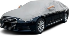 Large Sedan L Half Car Cover Top Roof Windshield Sun Shade With Uv Protection